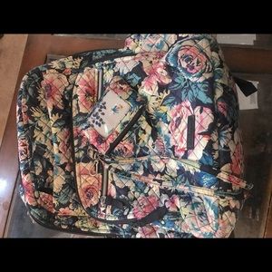 Vera Bradley XL Campus backpack,Lanyard/ ID holder